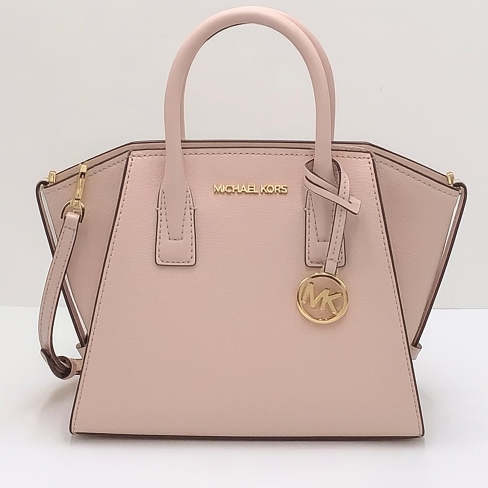 Michael Kors Avril Satchel Crossbody Pink Powder Blush